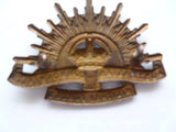 aust rising sun cap badge very nice no maker