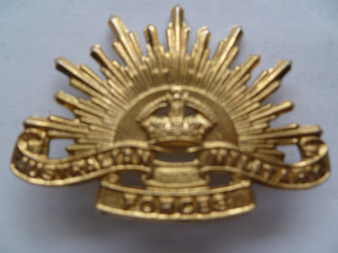 aust rising sun cap badge korea 45-53 k/c ex cond