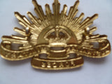 aust rising sun cap badge korea 45-53 k/c ex cond