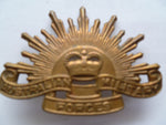 aust rising sun cap badge vietnam issue q/c good cond