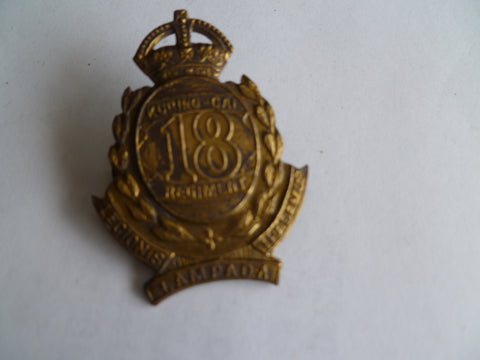 aust army cap badge 18th kuring- gai regt