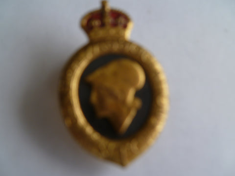 brit homefront NTC lapel badge m/m fattorini