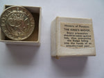 brit /nz/aust etc loyal service /wound lapel badge in original box