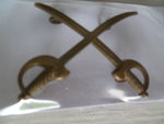 brit army cap/sleeve badge PT I crossed swords