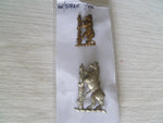 brit army ww2  cap badges warrickshire yeomanry 2 diff on lugs all good