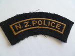 nz police older shoulder title thick wool type early 60/70s