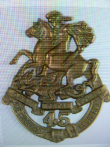 australia 30-42 hat badge 45th batt  st george regt