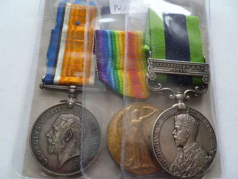 ww1 pair and igs bar afghan nwf 1919