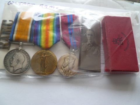 ww1 pair and 1953 coronation group of 3 RAMC