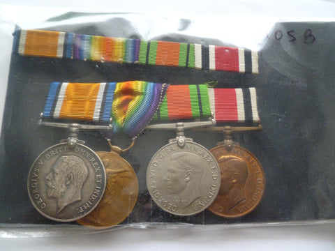 ww1 pair defence and spec const l/s geo 6th KOSB