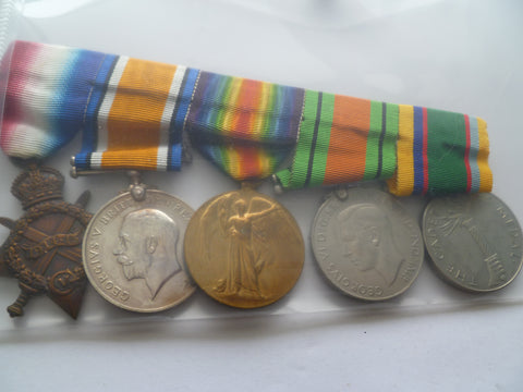 ww1 trio 14/15 defence and cadet l/s RE