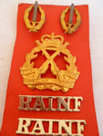 AUSTRALIA 1960s on c/b type SET aust infantry co/ cap badge anod