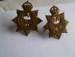 aust army  11th west aust inf regt pair collars brass