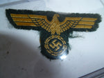 german ww2 kreigsmarine coastal arty side cap eagle bevo used