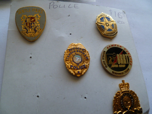 usa police cap badge etc lot high value lot – Militaria Shop